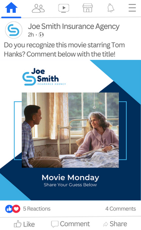 Social Media Example - Movie Monday